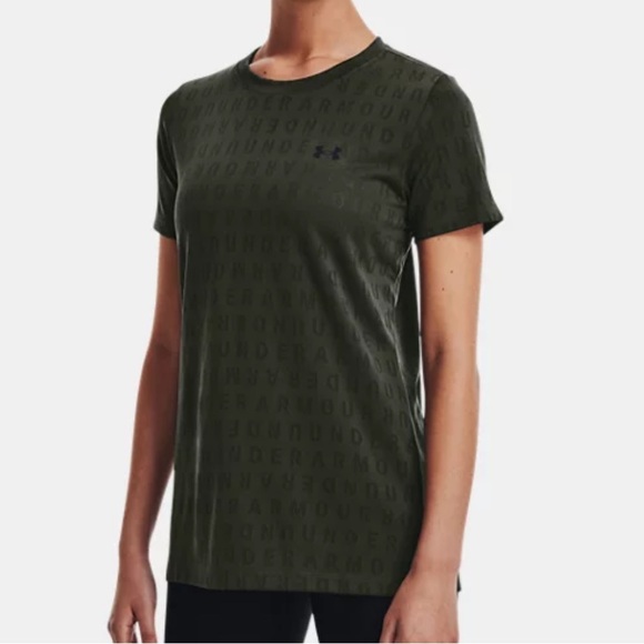 Under Armour Women's UA Velocity Wordmark Short Sleeve - Picture 4 of 6